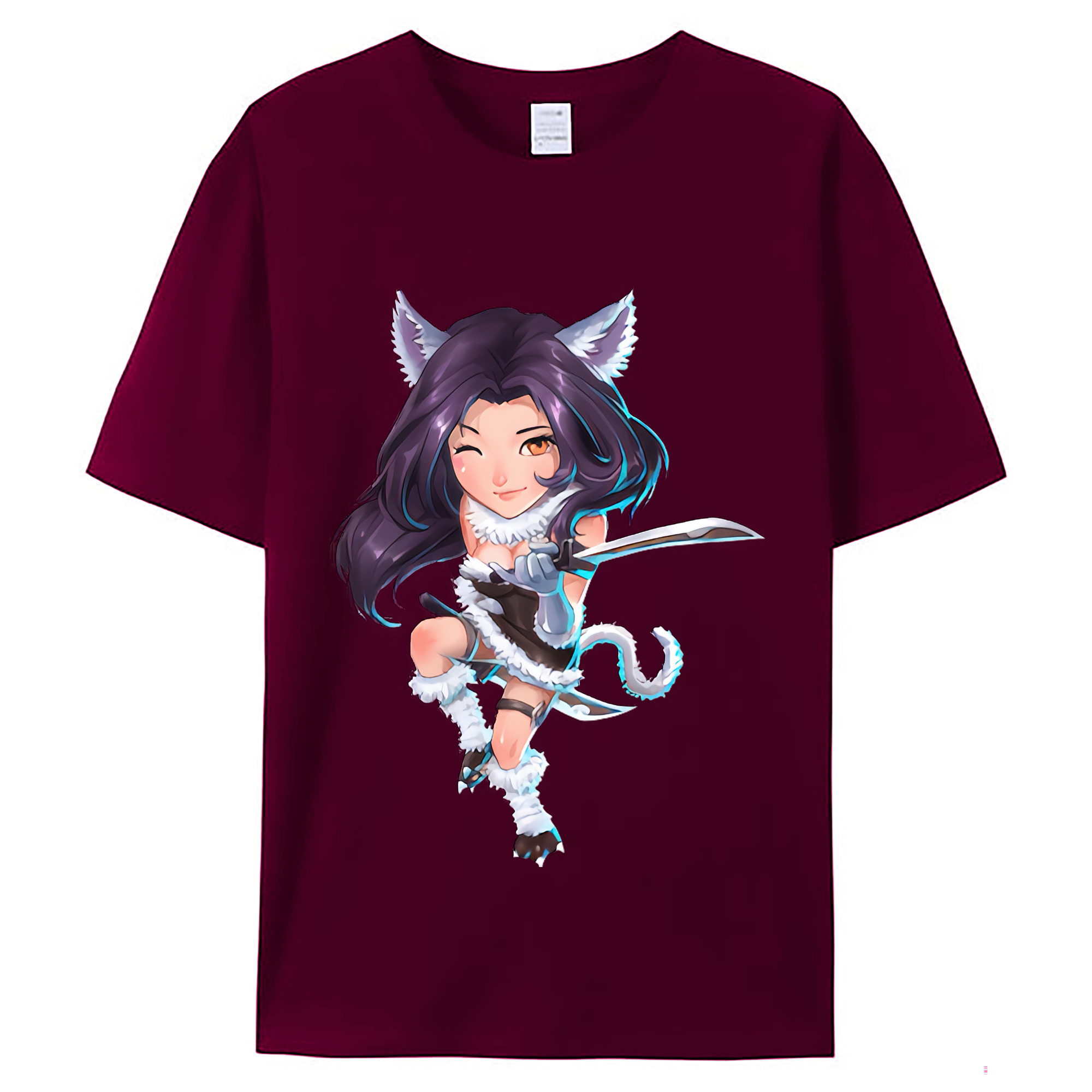 （画像用） リーグ・オブ・レジェンド League of Legends LOL レディースカジュアルプリントTシャツ（綿100％）